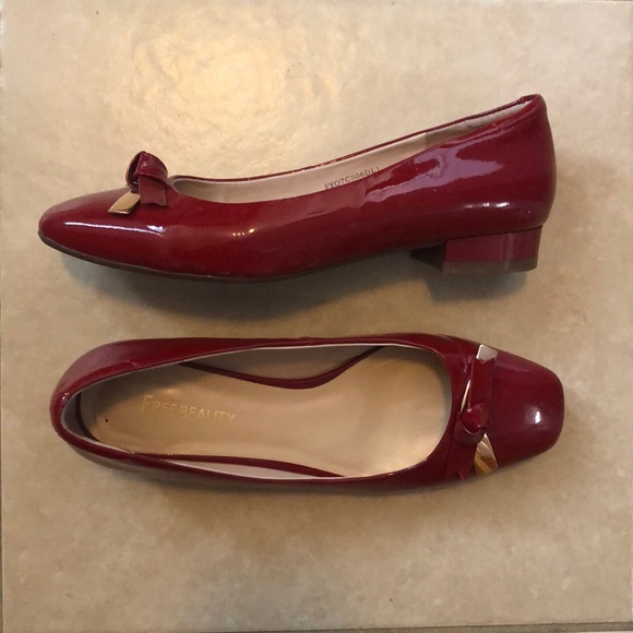 Shoes - Red Low Heels